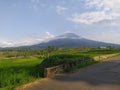 Mount Cikuray in the afternoon presents a very amazing view