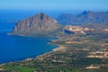 Mount Cofano in Sicily Royalty Free Stock Photo