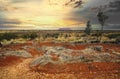 Mount Conner in Northern Territory a mountain in central Australia (Not Uluru, or Ayers Rock Royalty Free Stock Photo