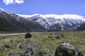 Mount Cook Aoraki covered with clouds, New Zealand