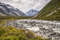 Mount Cook or Aoraki and Valley