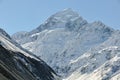 Mount Cook in Aoraki/Mount Cook National Park, New Zealand Royalty Free Stock Photo