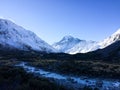 Mount cook the highest mounain in New Zealand.