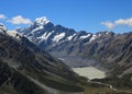 Mount Cook and Hooker Lake