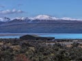 The Mount Cook with the Lake Pukaki