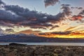 The Mount Cook with the Lake Pukaki Royalty Free Stock Photo