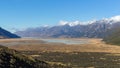 Mount Cook National Park landscape, South Island, New Zealand Royalty Free Stock Photo