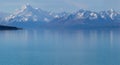 Mount Cook over Lake Pukaki, New Zealand Royalty Free Stock Photo