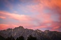 Mount Cook valley at sunset, New Zealand Royalty Free Stock Photo