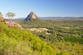 Mount Coonowrin from Mount Ngungun Royalty Free Stock Photo