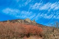 Mount Demerji, view from below. Mountain landscape. Crimea, Alushta Royalty Free Stock Photo
