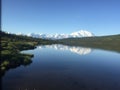 Mount Denali reflecting on Wonder Lake Alaska