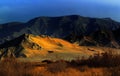 Mount desert under the sunset