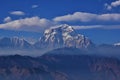 Mount Dhaulagiri on a cloudy day Royalty Free Stock Photo