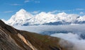 Mount Dhaulagiri - Dhaulagiri himal - Nepal Royalty Free Stock Photo