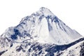 Mount Dhaulagiri isolated on the white sky background