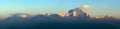 Mount Dhaulagiri morning panoramic view