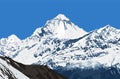 Mount Dhaulagiri peak as seen near Thorung La pass Royalty Free Stock Photo