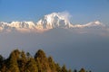 Mount Dhaulagiri from Poon Hill view point, Nepal Royalty Free Stock Photo