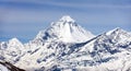 Mount Dhaulagiri, view from Thorung La pass Royalty Free Stock Photo