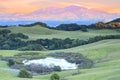 Mount Diablo Sunset via Briones Regional Park Royalty Free Stock Photo