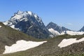 Mount Dombay-Ulgen, the top of the Western Caucasus. Karachay-Cherkess Republic, Russia