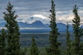Mount Drum in Wrangell St Elias National Park as seen from Copper Center Alaska Royalty Free Stock Photo