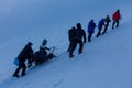 2014 Mount Elbrus, Russia: climbing to the top with a disabled person.