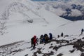 2014 Mount Elbrus, Russia: climbing to the top with a disabled person.