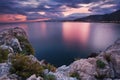 Mount Etna at dusk Royalty Free Stock Photo