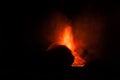 Mount Etna Eruption and lava flow