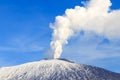 Mount Etna gas emission Royalty Free Stock Photo