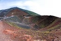 Mount Etna landscape with volcano craters in Sicily