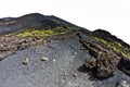 Mount Etna landscape with volcano craters in Sicily