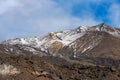 Mount Etna Volcano with Snow - Sicily Italy Royalty Free Stock Photo