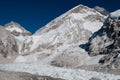 Mount Everest behind Lotse Royalty Free Stock Photo