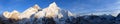 Mount Everest evening panoramic view