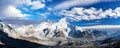 Mount Everest, himalaya, evening panoramic view