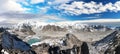 Mount Everest, himalaya, evening panoramic view