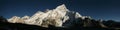 Mount Everest and the Khumbu Glacier from Kala Patthar, Himalaya Royalty Free Stock Photo