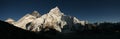 Mount Everest and the Khumbu Glacier from Kala Patthar, Himalaya Royalty Free Stock Photo