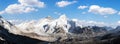 Mount Everest and Khumbu Glacier from Kala Patthar Royalty Free Stock Photo