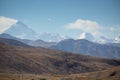 Mount Everest North part viewed from the Tibetan side Royalty Free Stock Photo