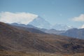 Mount Everest North part viewed from the Tibetan side Royalty Free Stock Photo