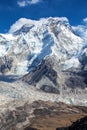 Mount Everest and Nuptse Royalty Free Stock Photo