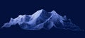 Mount Everest, relief height, mountains. Lhotse, Nuptse. Himalaya map. Royalty Free Stock Photo