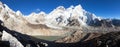 Mount Everest sunset panoramic view