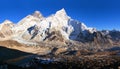 Mount Everest sunset panoramic view