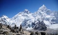 Mount Everest viewed from Kala Pattar Royalty Free Stock Photo