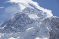 Mount Everest. World Highest Mountain 8848 meters. Nepal Royalty Free Stock Photo